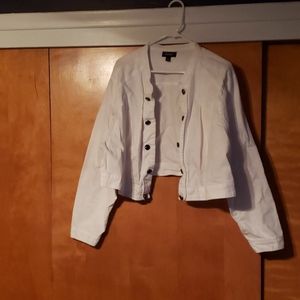 Torrid White Short Jacket